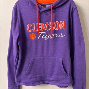 Ladies Purple Clemson Tigers Hoodie size Medium